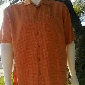 Columbia sportswea  button down mens orange medium